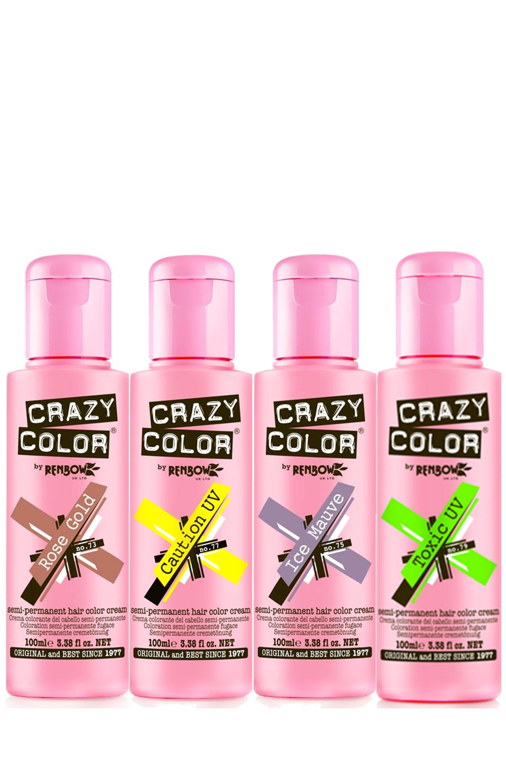 CRAZY COLOR SEMI PERMANENT HAIR DYE 100ml -All colours-Fast UK  Postage-!!!!!!!