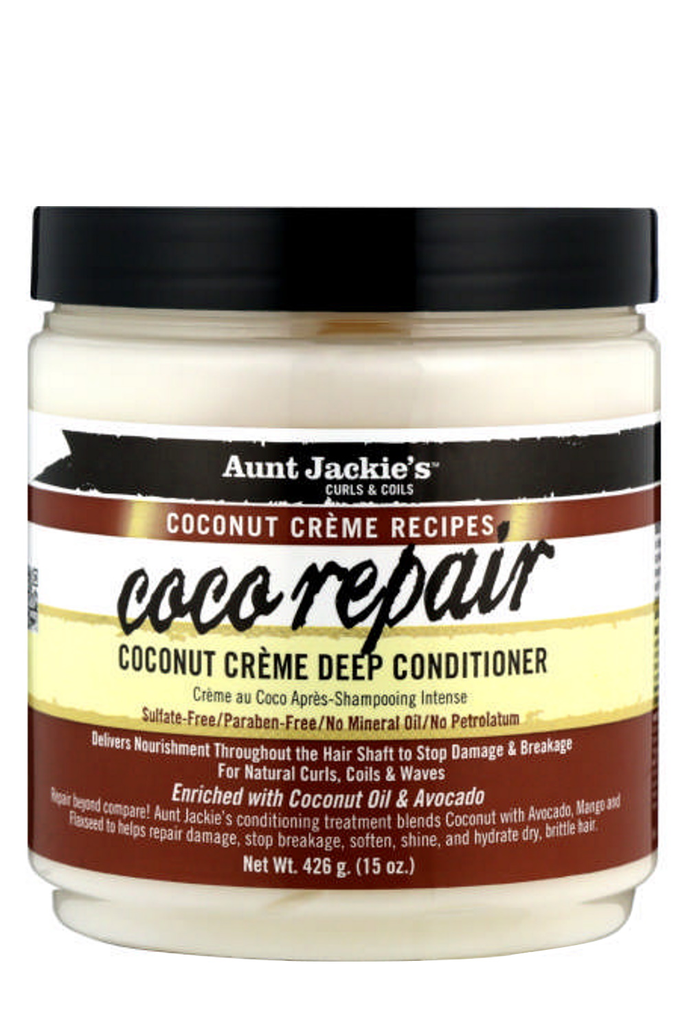 Aunt Jackie's Coco Repair Coconut Creme Deep Conditioner 426g – Stylishcare