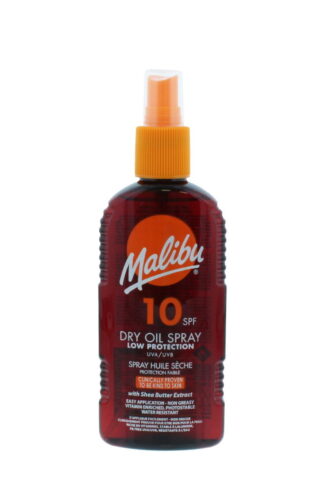 malibu dry oil spray spf 15