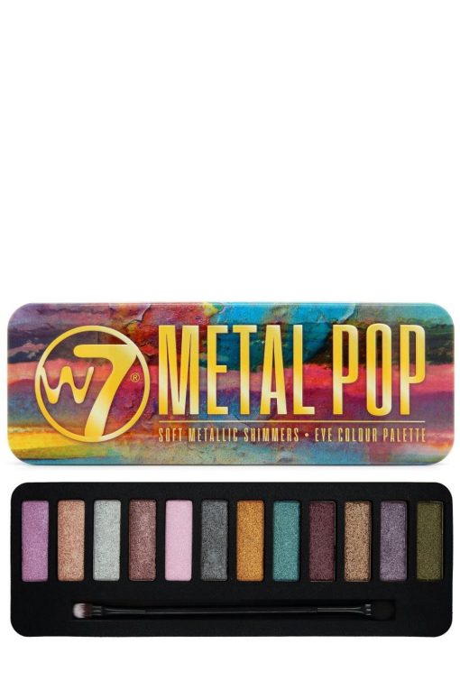 W7 Metal Pop - Metallic Shimmers Eyeshadow Palette