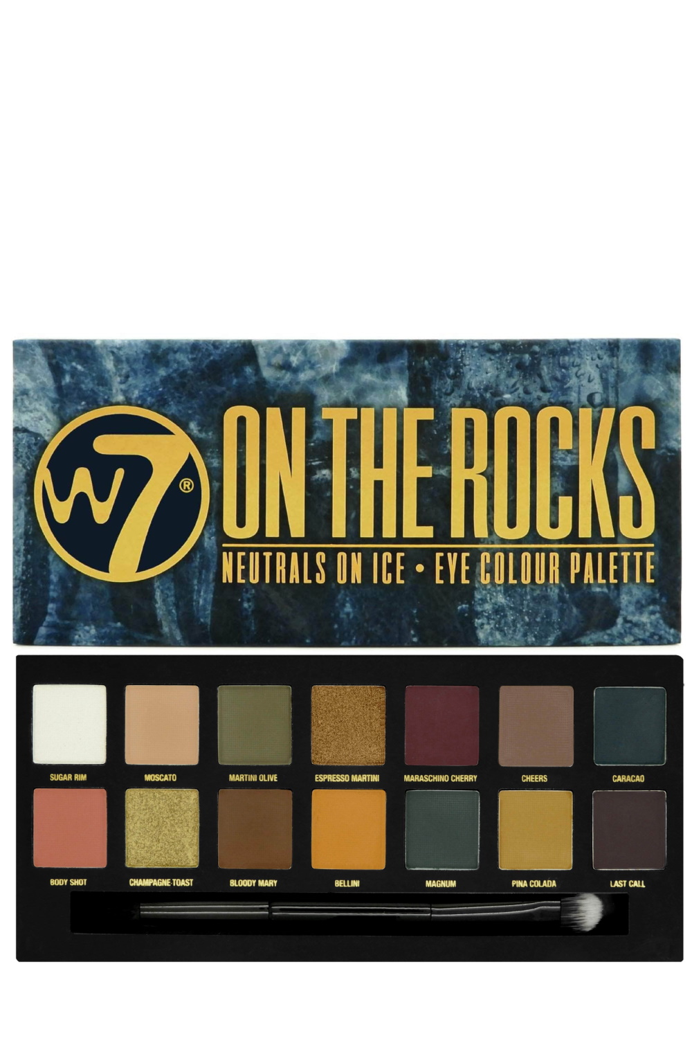 Hælde med uret Prædike W7 On The Rocks Eyeshadow Palette – Stylishcare