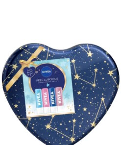 Nivea Feel Luscious Lip Balm Set, Set of 4 Lip Balms
