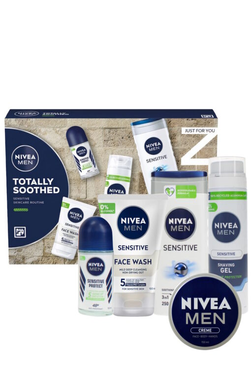 Nivea Men Totally Soothed Sensitive Skincare Routine Set