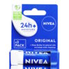 Nivea 24h+ Moisture Lip Balm Original - 2 Pack